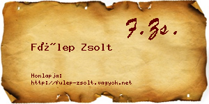 Fülep Zsolt névjegykártya