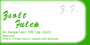 zsolt fulep business card